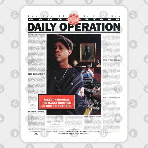 Daily Operation Sticker by StrictlyDesigns